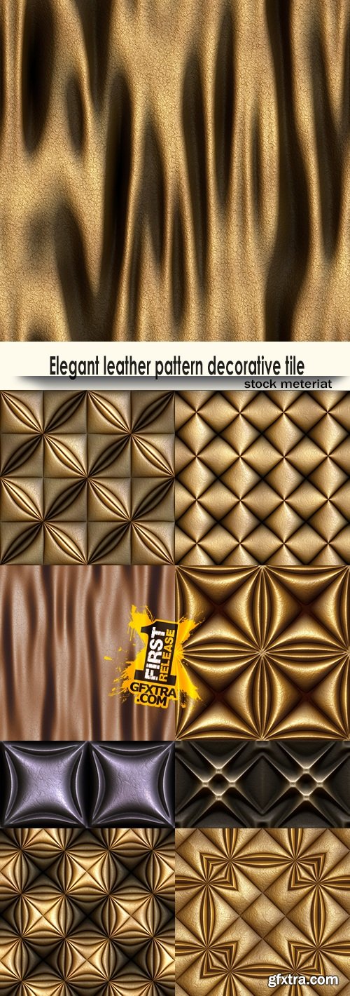 Elegant leather pattern decorative tile