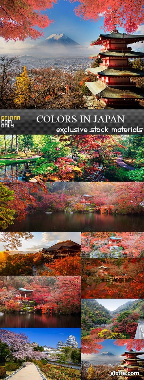 Colors in Japan, 9 x UHQ JPEG