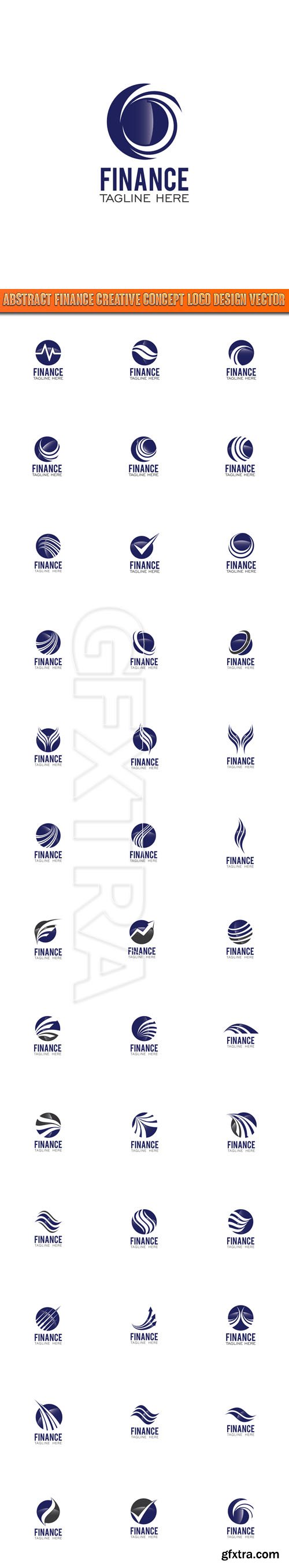 Abstract Finance Creative Concept Logo Design vector