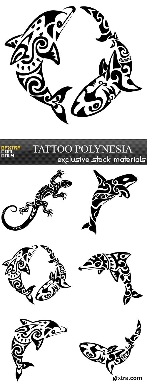 Tattoo Polynesia, 6 x EPS