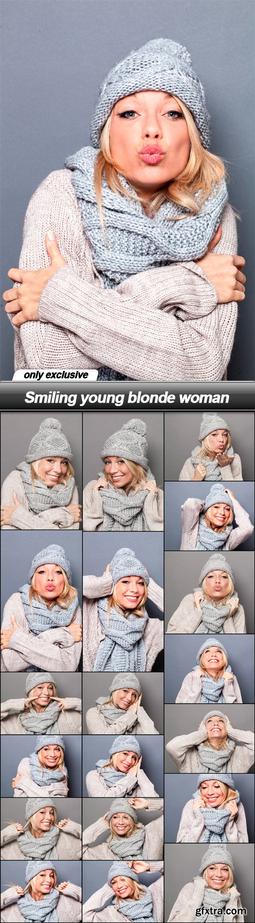 Smiling young blonde woman - 19 UHQ JPEG