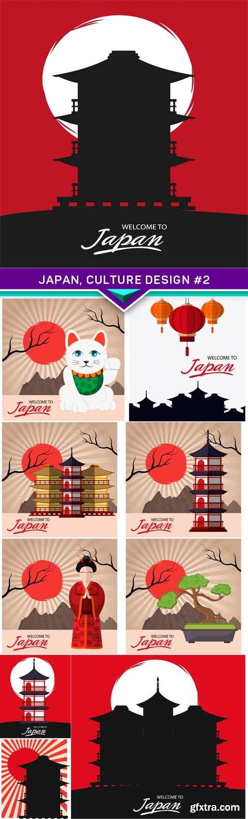 Japan, culture design #2 10X EPS