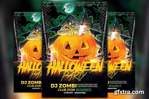 CM - Halloween Party Flyer Template 922158