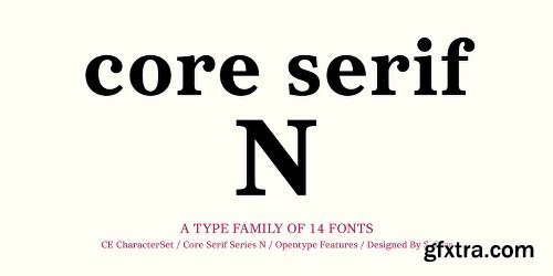 Core Serif N Font Family - Fonts $999
