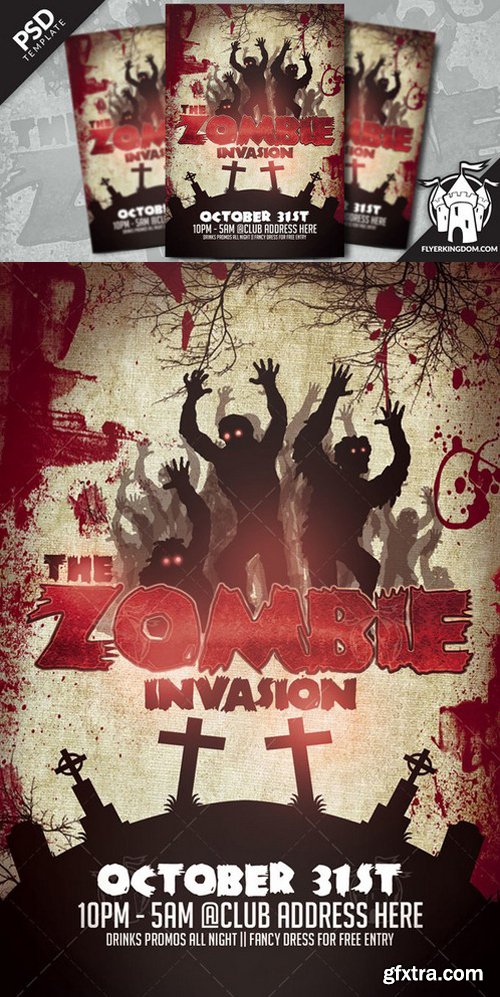 CM - The Zombie Invasion Flyer Template 919624