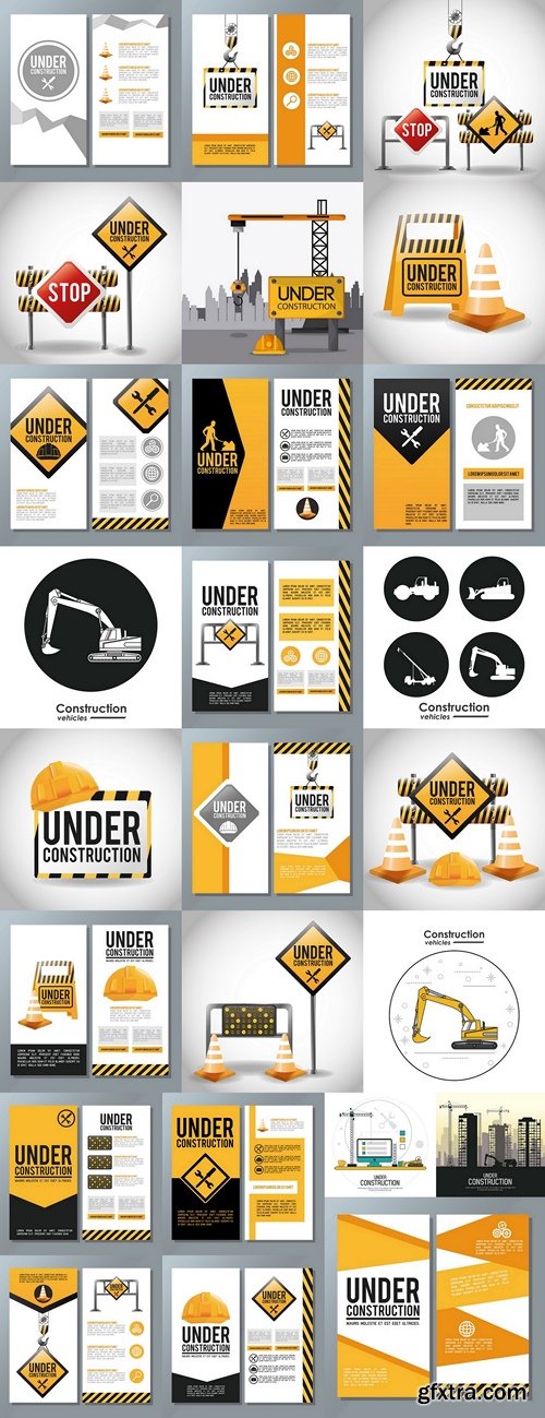 Under construction and repair theme. grunge design. Vector illustration 2