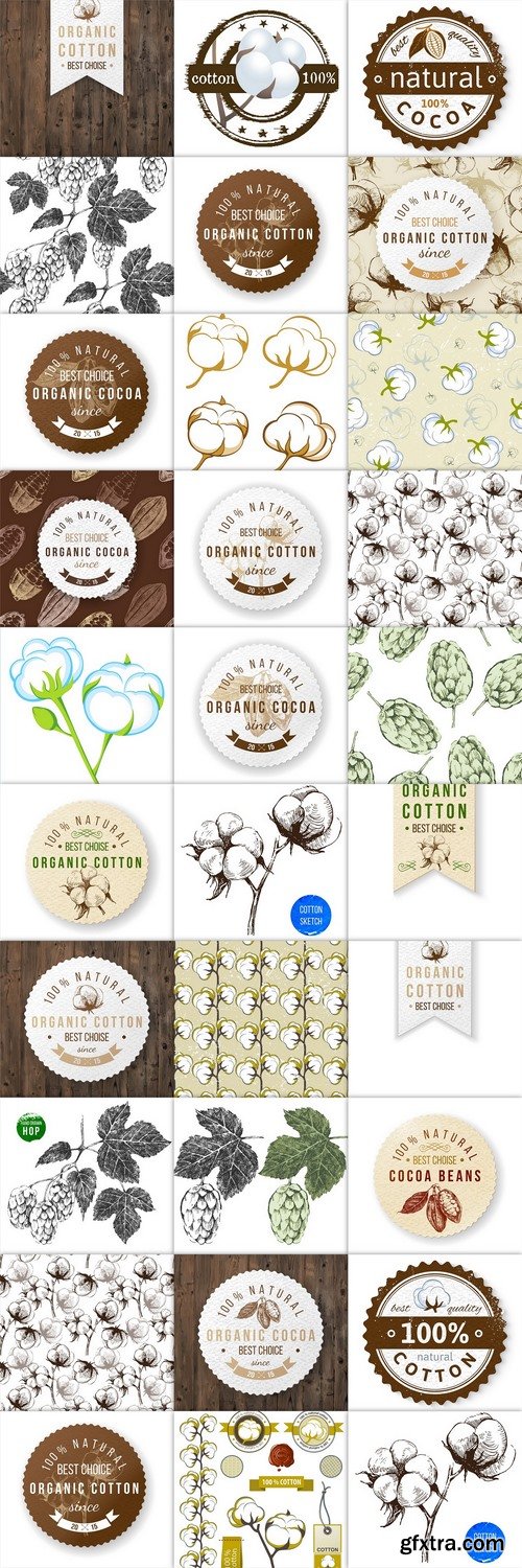 Organic cotton, cocoa label