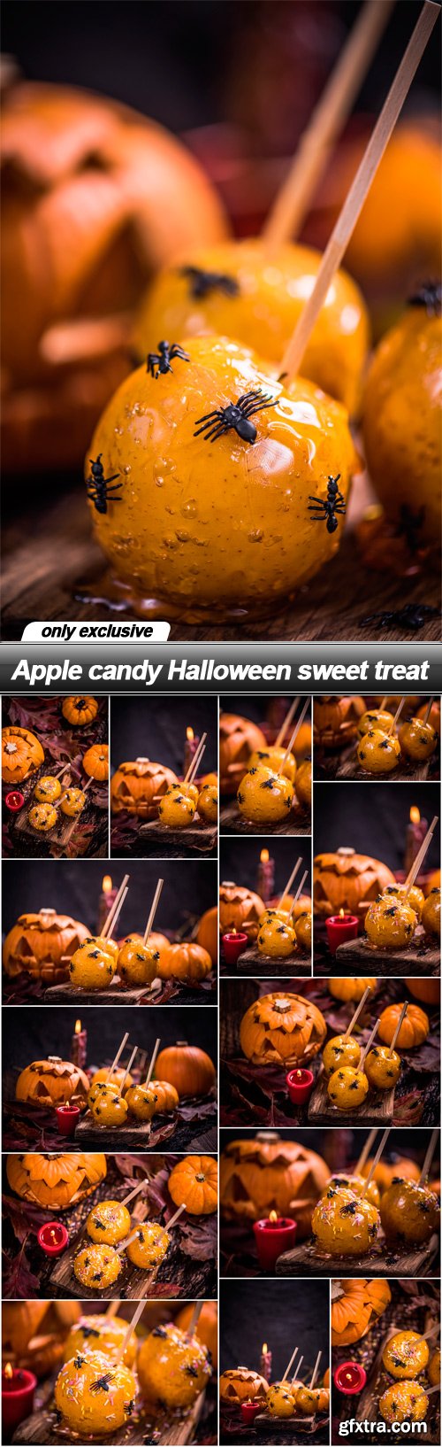 Apple candy Halloween sweet treat - 14 UHQ JPEG