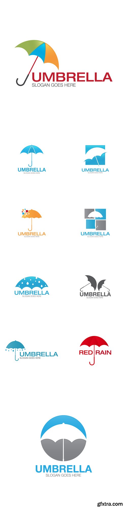 Vector Set - Umbrella Logos