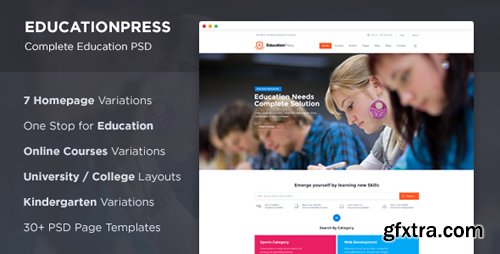 ThemeForest - EducationPress - Complete Education PSD 13344537