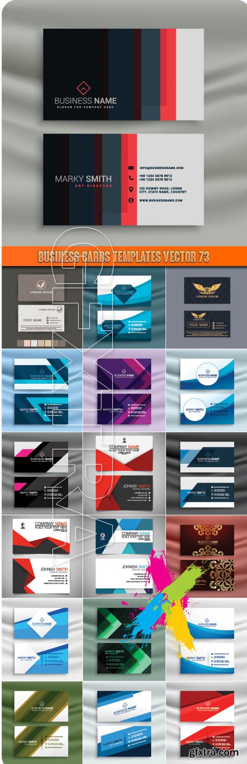 Business Cards Templates vector 73
