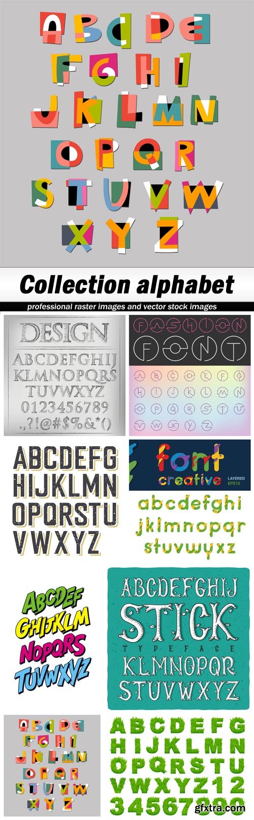 Collection alphabet - 8 EPS