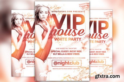 CM - White Party Flyer Template 805457