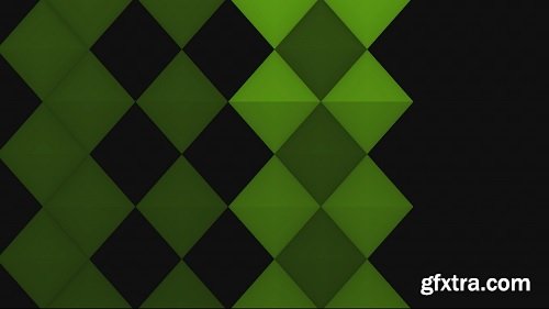 EDM Triangles Background Green
