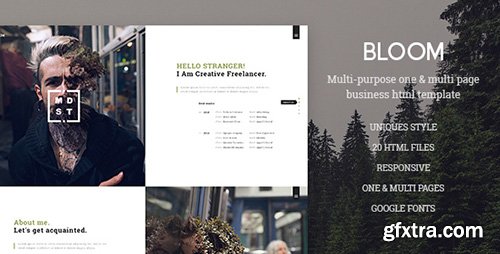 ThemeForest - Bloom v1.0 - One & Multi Page Business HTML Template - 17603004