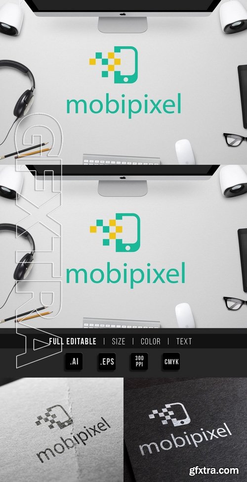 De Mobile Pixel Logo