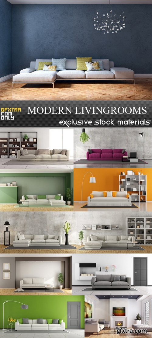 Modern Livingrooms - 11 UHQ JPEG