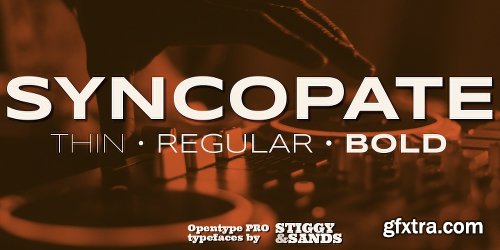 Syncopate Pro Font Family - 3 Fonts