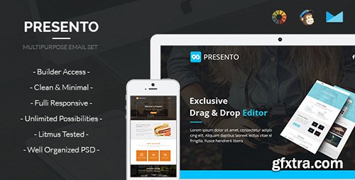 ThemeForest - Presento v1.0.0 - Corporate, Personal, Wedding, Restaurant, Medical Email + Builder Access - 12370683