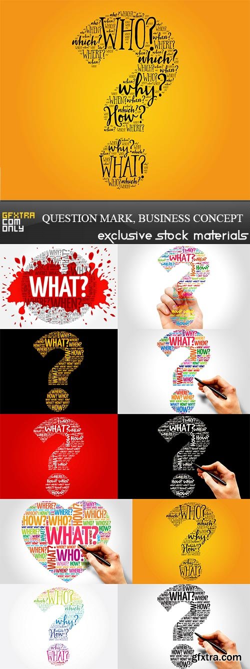 Question mark, business concept, 10 x UHQ JPEG