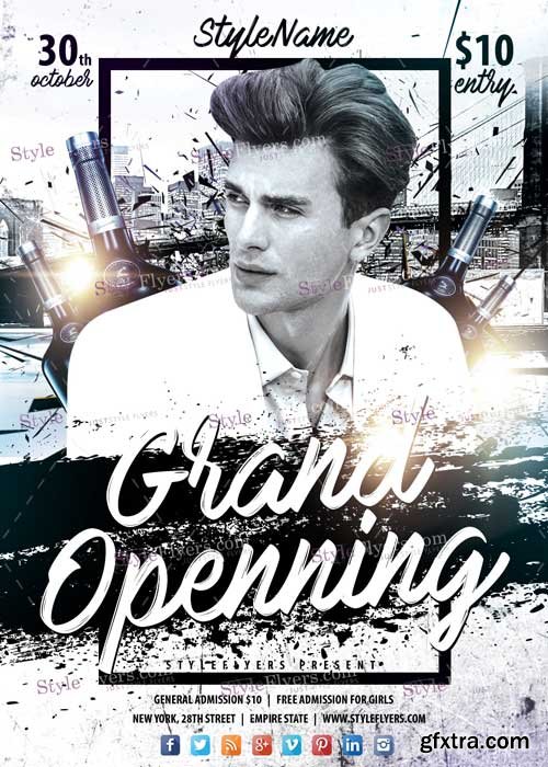Grand Opening V11 PSD Flyer Template