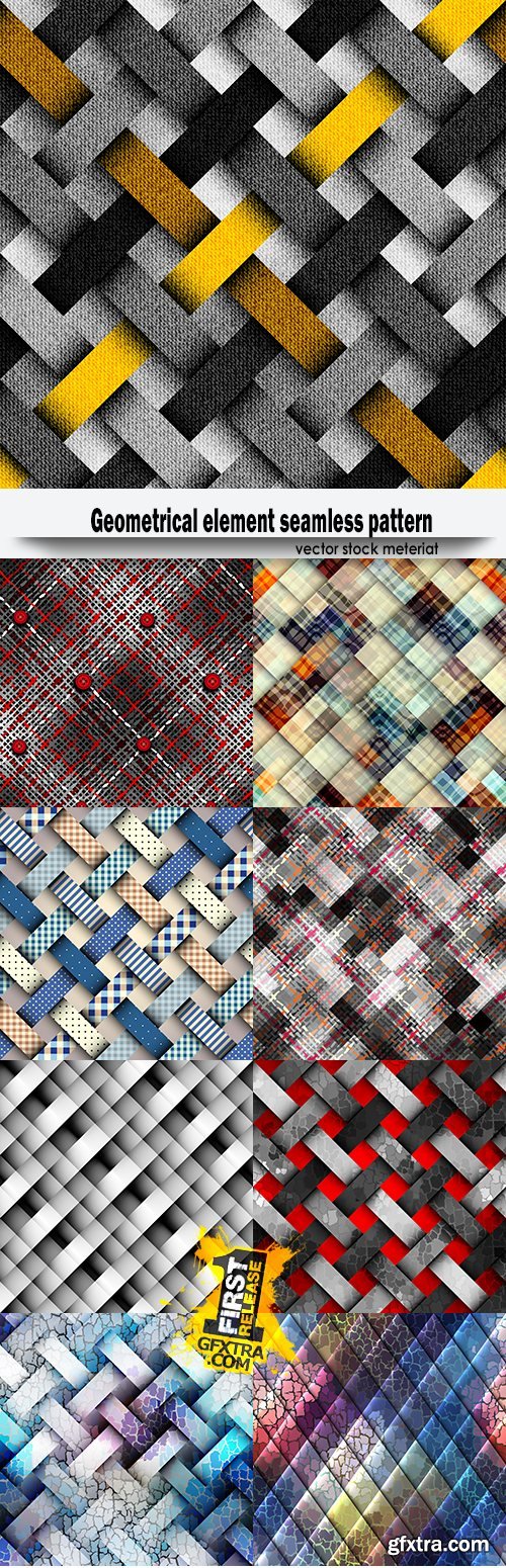 Geometrical element seamless pattern