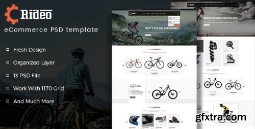 ThemeForest - Rideo eCommerce PSD Template 16005269