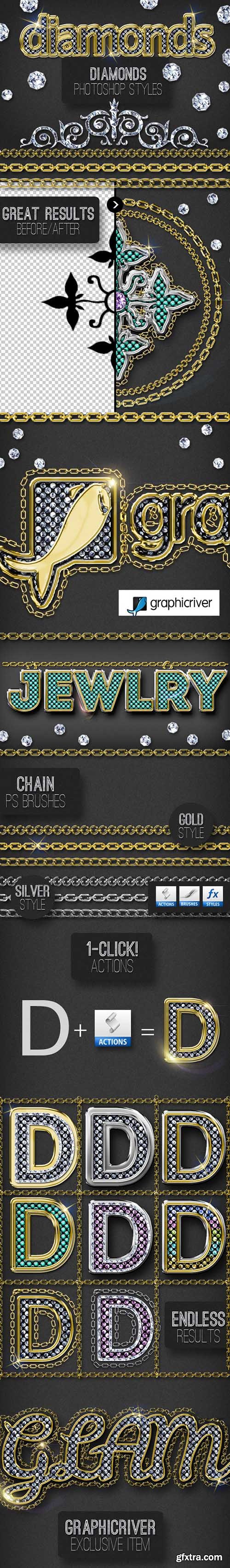GraphicRiver Bling Bling Diamond Photoshop Style Creator 10250581