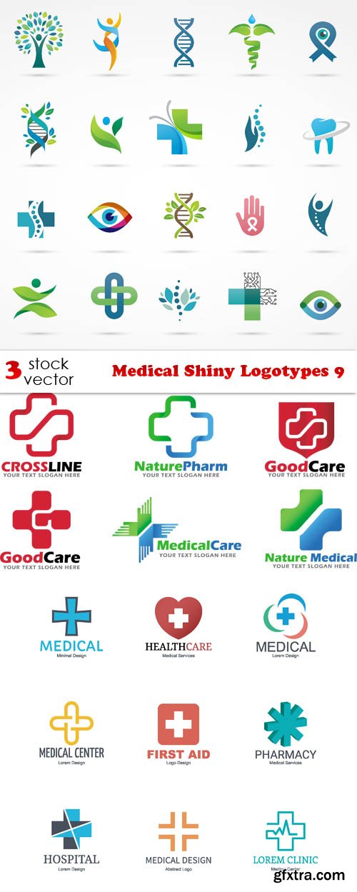 Vectors - Medical Shiny Logotypes 9