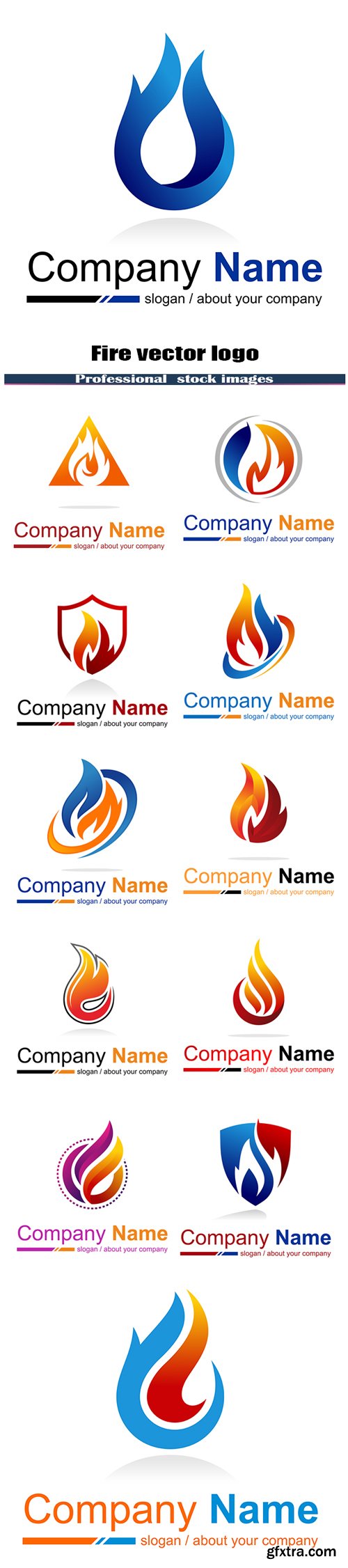 Fire vector logo