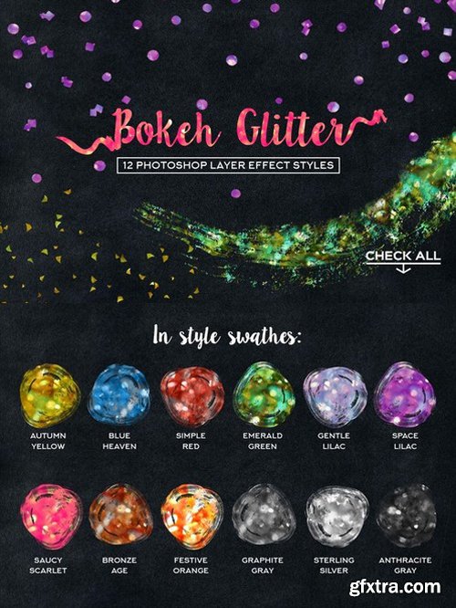 CM - Bokeh Glitter Photoshop Layer Styles 925445
