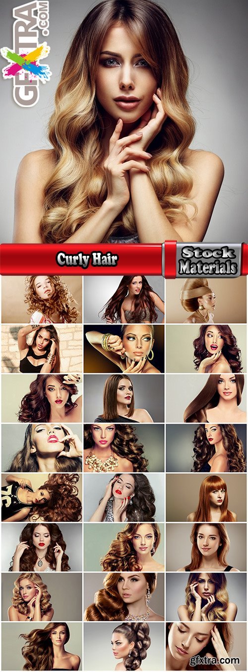 Curly Hair Collection of hairstyle girl luxury model woman 25 HQ Jpeg