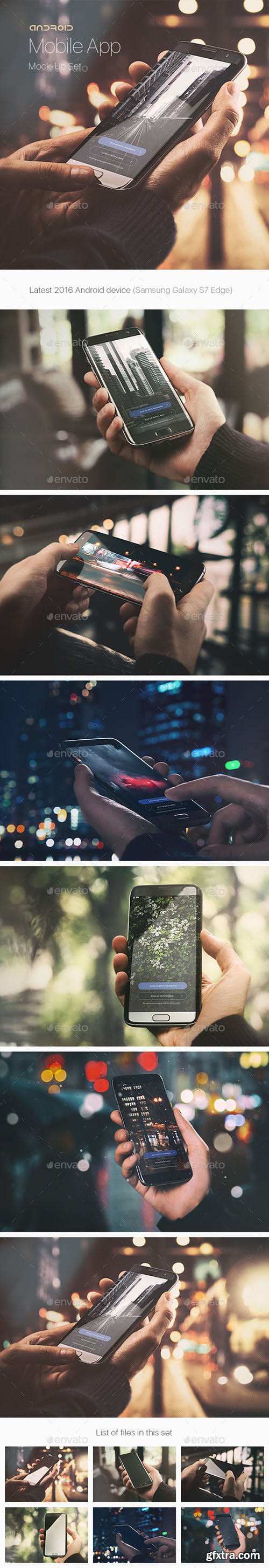 Graphicriver Android Phone App Mock-Up / Urban Edition 15430507