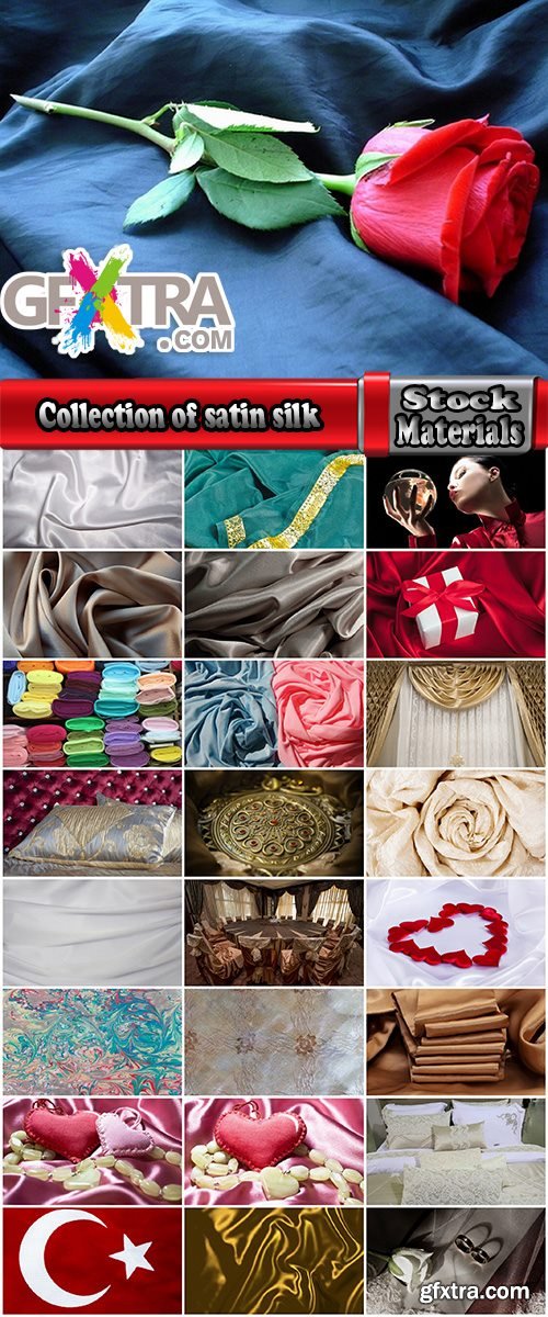 Collection of satin silk cloth fabric 25 HQ Jpeg