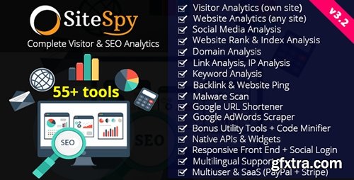 CodeCanyon - SiteSpy v3.2 - Complete Visitor & SEO Analytics - 15641449