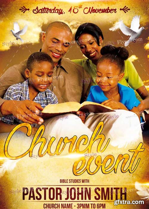 Church Event V5 PSD Flyer Template