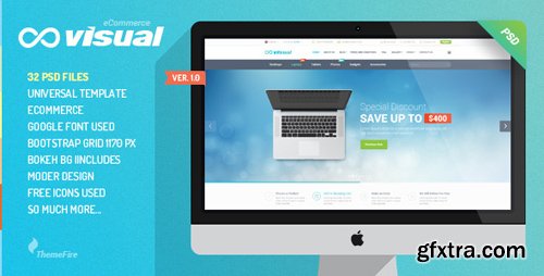 ThemeForest - Visual - eCommerce PSD Template 9996656