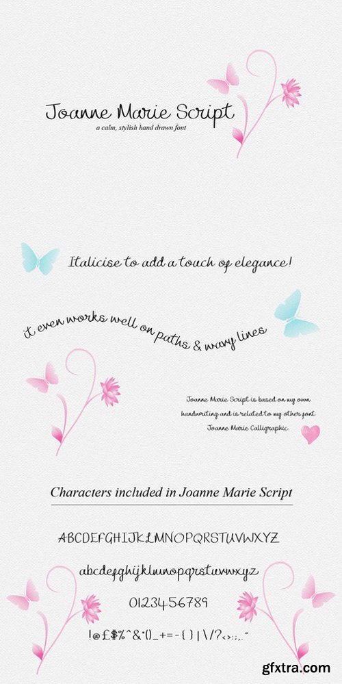 CM - Joanne Marie Script Font - logo 228307