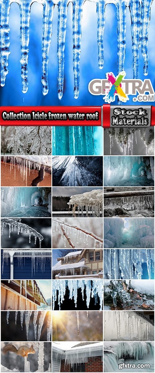 Collection Icicle frozen water roof 25 HQ Jpeg
