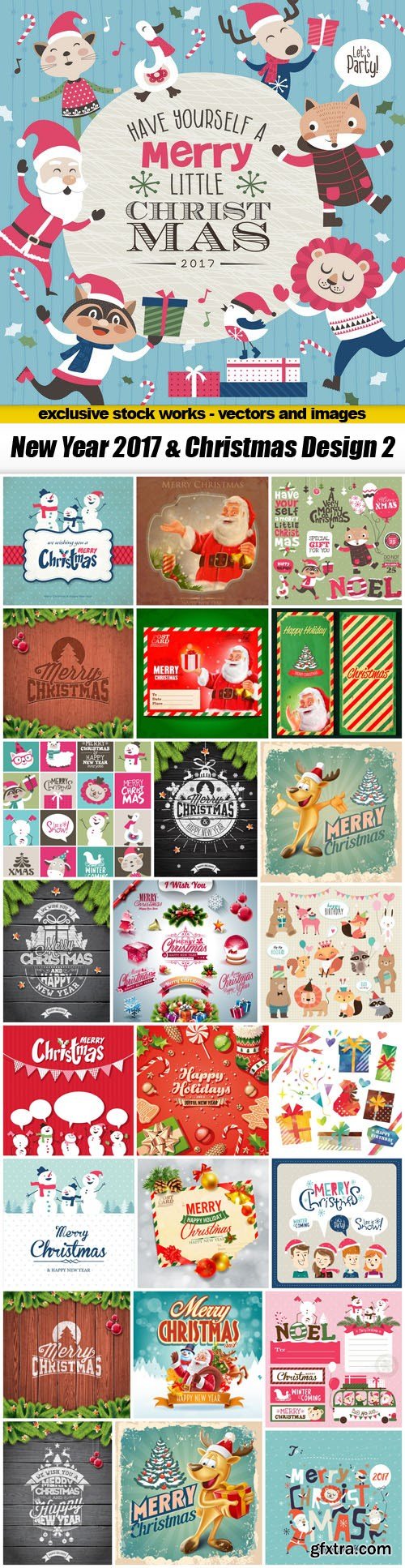 New Year 2017 & Christmas Design 2 - 25xEPS