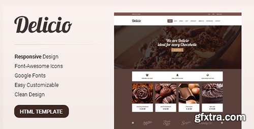 ThemeForest - Delicio v1.0 - Bakery & Food eCommerce HTML Template - 8542994