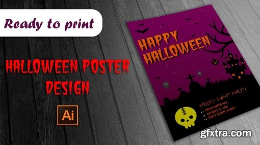 Halloween Poster Design in Adobe Illustrator