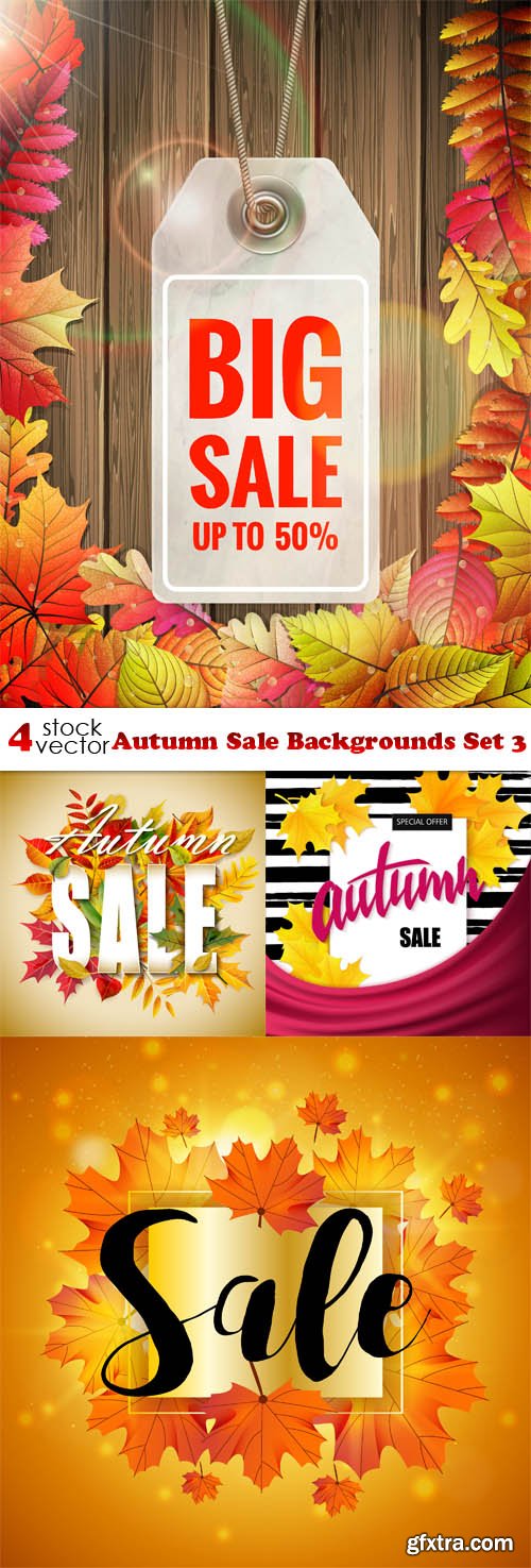 Vectors - Autumn Sale Backgrounds Set 3