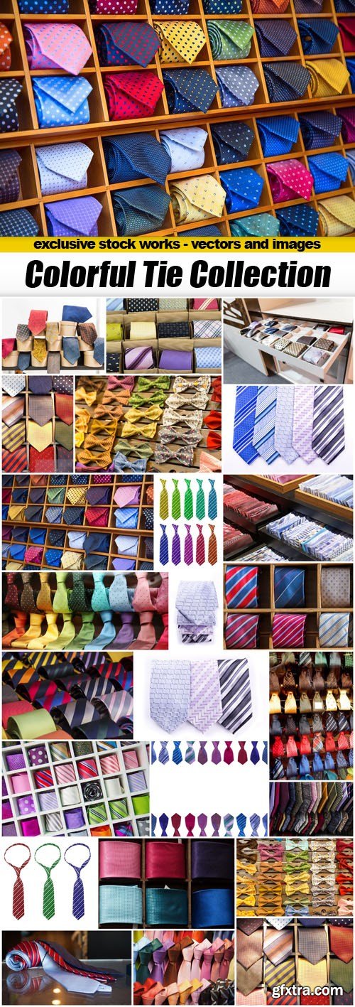 Colorful Tie Collection - 25xUHQ JPEG