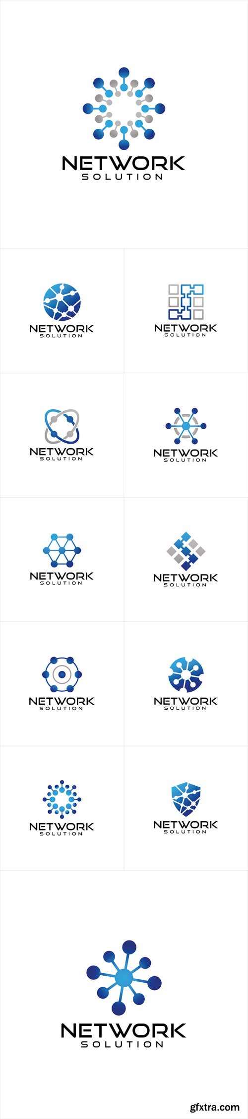 Vector Set - Network Logo Design