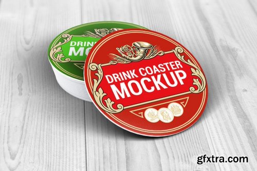 Drink Coasters Mock-Up