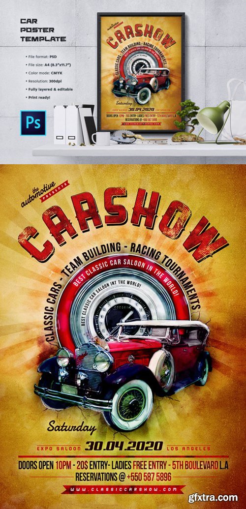 CM - Car Show Flyer / Poster Template 960272
