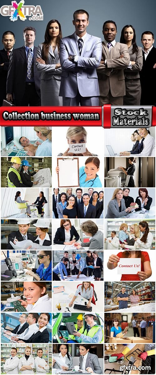 Collection business woman working female business suit different professions 25 HQ Jpeg