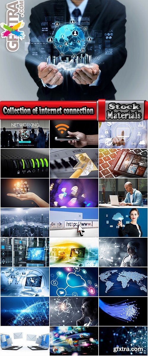 Collection of internet connection business communication web global network 25 HQ Jpeg