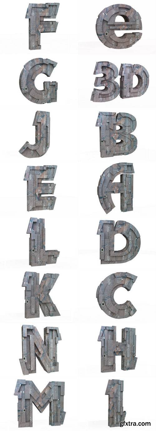 Hi-Tech Letters in 3D